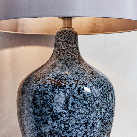 Lampa stołowa Endon Lighting Ilsa 79842 nikiel