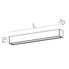 Kinkiet AQForm Set Aluline LED Wall Czarny Struktura