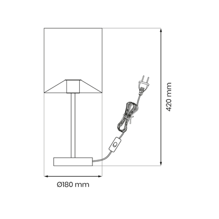 Milagro Lampka nocna MORGAN 1xE27 ML1802 CZARNY + ZŁOTY
