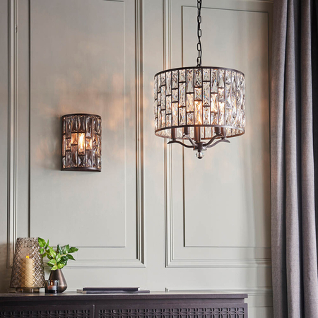 Kinkiet Endon Lighting Belle 69392 brązowy