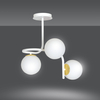 Lampa sufitowa RAGNAR 3 WHITE GOLD Emibig 1033/3 biały/złoty