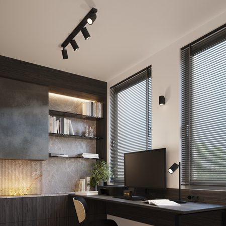 Sollux Lighting Lampa biurkowa KARBON czarna SL.1586