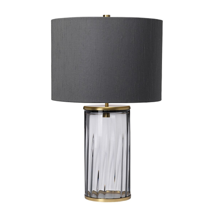 Lampa stołowa Reno - 1 źródło światła - Postarzany mosiądz Quintiesse QN-RENO-SMOKE-AB