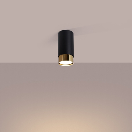 Sollux Lighting Plafon NERO 2 czarny/chrom SL.1065