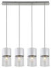 Lampa wisząca Rabalux Zelkova 3156 szczotkowane aluminium