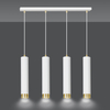 Lampa wisząca KIBO 4 WH/GOLD Emibig 642/4 biały/złoty