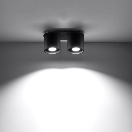 Sollux Lighting Plafon ORBIS 2 szary SL.0055