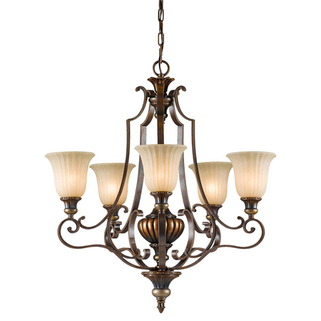 Żyrandol Elstead Lighting Kelham Hall złoty FE-KELHAM-HALL5-UPLT