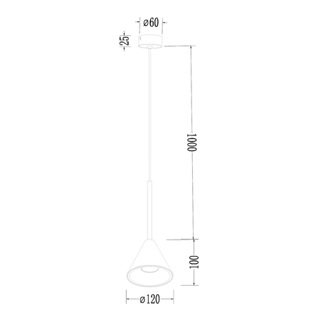 Milagro Lampa Wisząca Cone Złoty 1xGU10 ML1124 ZŁOTY