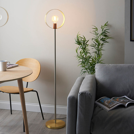 Endon Lighting Lampa podłogowa 98095 mosiądz