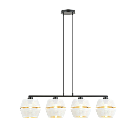 Lampa wisząca MALIA 4 Emibig 1184/4 biały/czarny