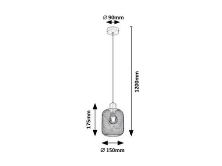 Lampa wisząca Rabalux Grendel 3131 buk