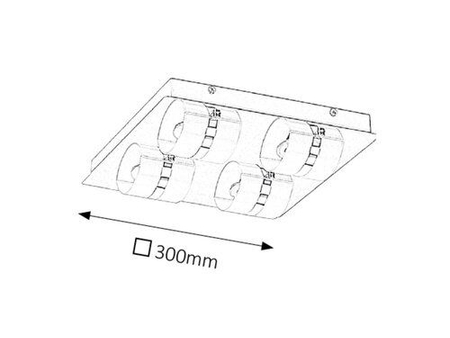 Lampa łazienkowa Rabalux Tony 5492 chrom