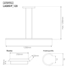 Lampa wisząca Linea No.1 120cm 3k biała Dali