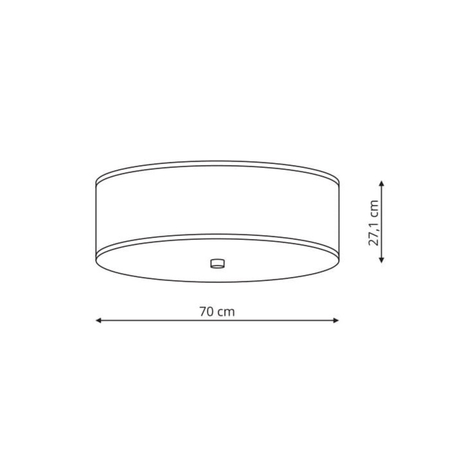 Light Prestige Plafon Girona szary 70 cm 5xE27 LP-2190/5C-70 GRY
