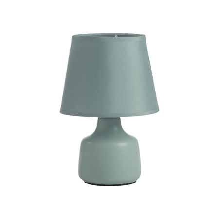 Lampa stołowa CLOE zielony E14 abażur zielony, ceramiczna