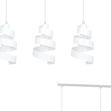 Lampa wisząca SAGA 3 WHITE Emibig 351/3 biały