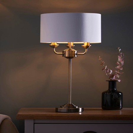 Lampa stołowa Endon Lighting Highclere 98932 mosiądz