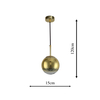 Lampa wisząca Palla mała 1xE14 złota LP-2844/1P S GD
