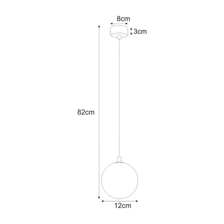 Lampa wisząca Kaja GALAXY K-5560 czarny, złoty, bursztyn