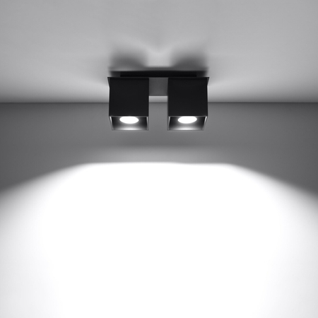 Sollux Lighting Plafon QUAD 2 szary SL.0064