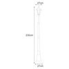 Lampa zewnętrzna STANDARD Kaja K-7064A/1 CZARNY 