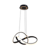 Lampa wisząca INDIGO Zuma Line MD9717-1-3BGD czarny/złoty