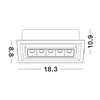Oczko Luces Exclusivas MURELIA LE65129 czarny