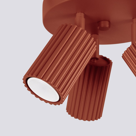 Sollux Lighting Plafon KARBON 3P ochra czerwona SL.1639