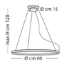 Lampa wisząca Sillux SP8-267 Malè