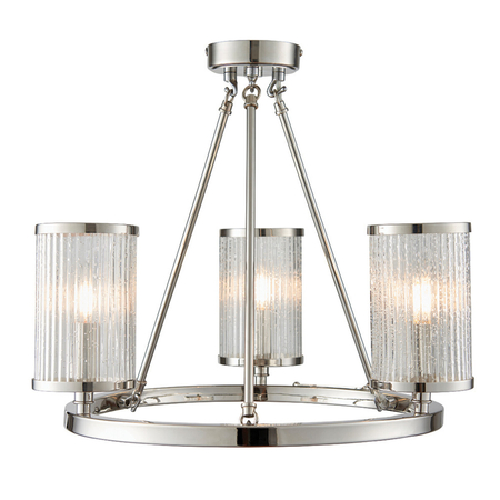 Lampa sufitowa Endon Lighting Easton 76261 nikiel