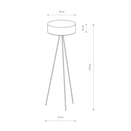Lampa podłogowa CADILAC Nowodvorski 7990 kremowy