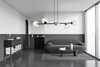 Lampa wisząca ROSSI 6 BL TRANSPARENT Emibig 874/6 czarny