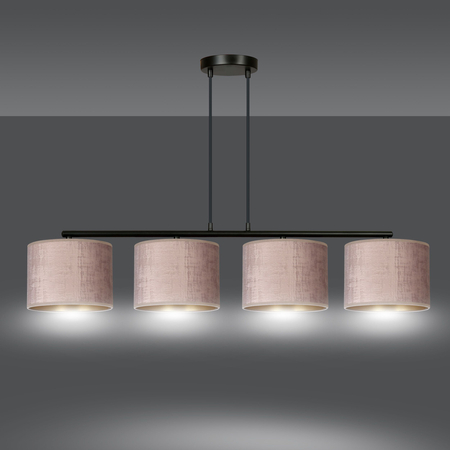 Lampa wisząca HILDE 4 BL ROSE Emibig 1053/4 różowy