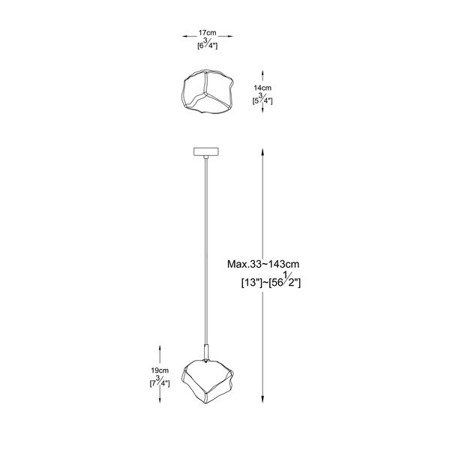 Lampa wisząca Zuma Line P0488-01F-U8AC Rock