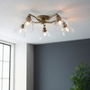 Lampa sufitowa Endon Lighting Hansen 97248 mosiądz