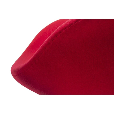 Fotel SWAN WOOL PREMIUM czerwony - wełna, podstawa stal