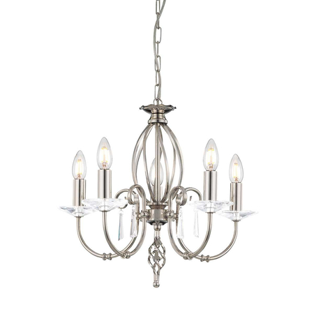 Żyrandol Elstead Lighting Aegean szary AG5-POL-NICKEL