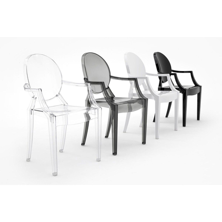 Krzesło LOUIS dymione - poliwęglan