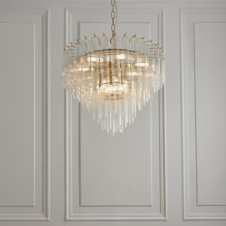 Lampa wisząca Endon Lighting Toulouse 114198 mosiądz