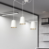 Lampa wisząca LINK 3 WHITE / GOLD Emibig 456/3 biały/złoty