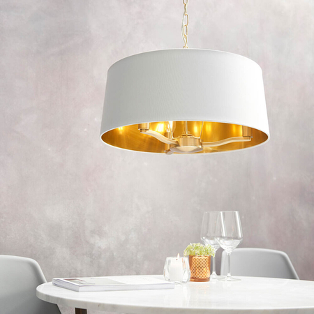 Endon Lighting Lampa wisząca 67667 biały/złoty