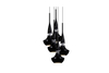 Lampa wisząca TASOS 5 BLACK Azzardo AZ0981 black