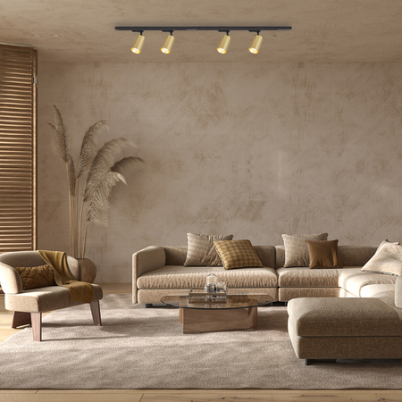 Milagro Zestaw Pipe Track Złoty 4xGU10 1,5m ML1167 ZŁOTY