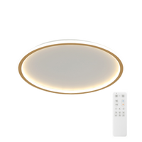 Plafon LED okrągły złoty Abigali 500*45mm 36W - trzy barwy, ściemnialny - Pilot