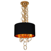 Lampa wisząca KATE BLACK Azzardo AZ2678 czarny/złoty