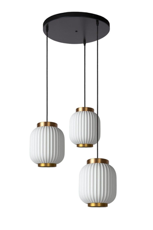 Lampa wisząca Lucide GOSSE 13435/03/31 biały/złoty