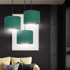Lampa wisząca HILDE 3 BL PREMIUM GREEN Emibig 1051/3PREM zielony