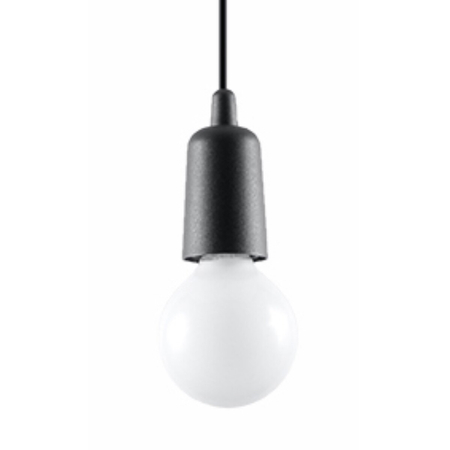 Sollux Lighting Lampa wisząca DIEGO 1 czarna SL.0572
