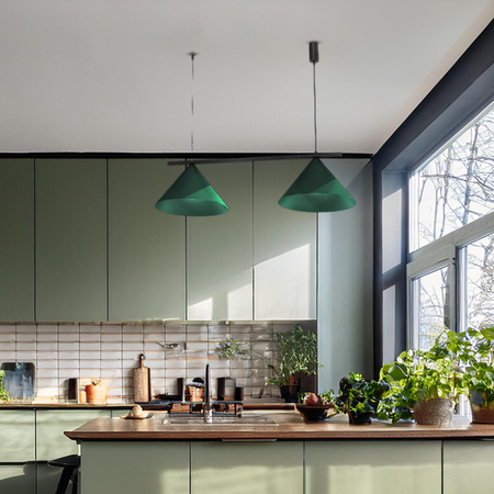 Milagro Lampa wisząca CAPITAL BLACK/GREEN 2XGX53 MLP1529 Zielony